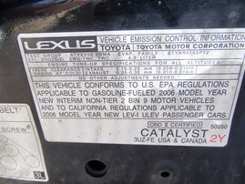 2006 LEXUS GS430 BLACK 4.3 AT Z21454